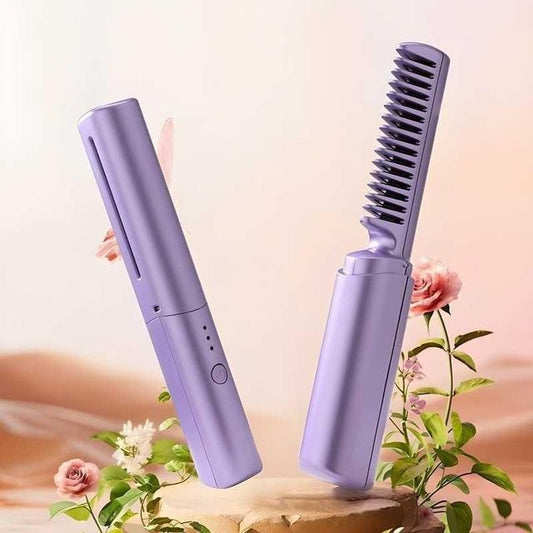AURAessentials Portable Hair Straightener Hot Comb(Rechargeable)