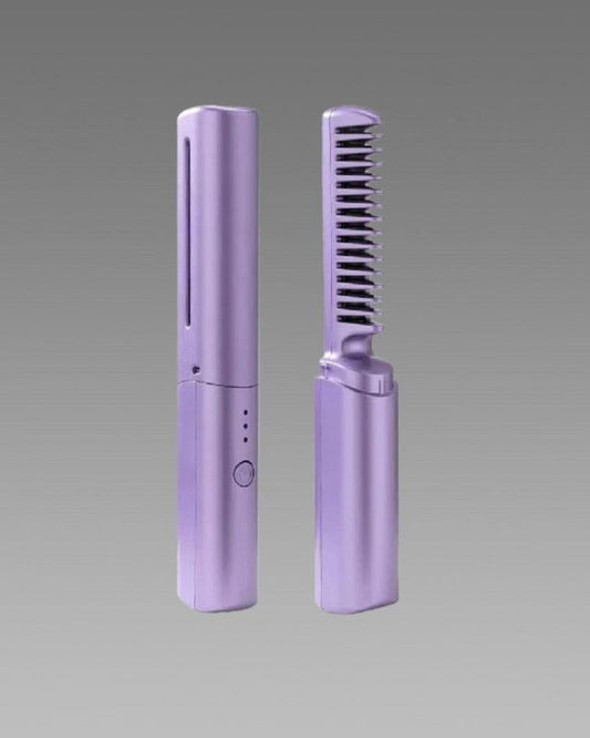 AURAessentials Portable Hair Straightener Hot Comb(Rechargeable)