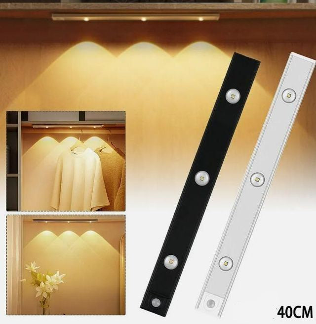 AURAutility Aesthetic LED Motion Sensor Cabinet Light (USB Rechargeble)